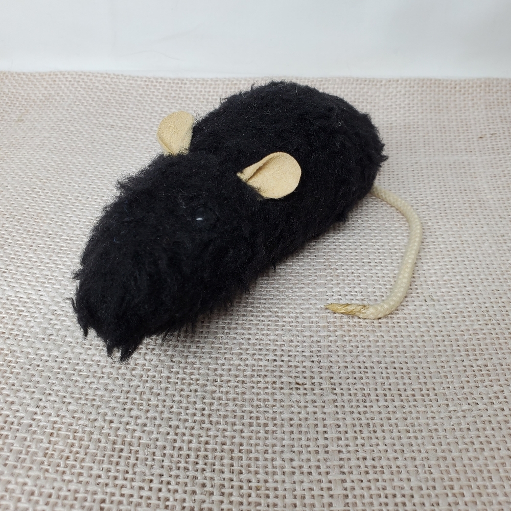 Alfred the Rat Realistic Beanbag Stuffed Starter Pet Cord Tail Soft Ears